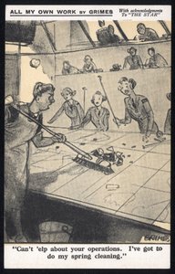 Royaume-Uni : Une carte postale humoristique produite pendant la Seconde Guerre mondiale par Raphael Tuck & Sons Ltd