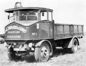 Royaume-Uni : Un wagon à vapeur. vers 1930
