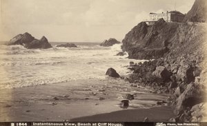 Vue de Cliff House et de la plage en contrebas, San Francisco - Unbekannter Künstler