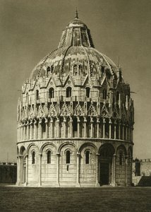 Vue du baptistère de Pise