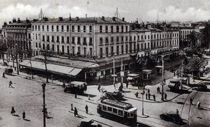 Vue du carrefour Jean Jaurès à Toulouse, Haute-Garonne - carte postale vers 1910 Collection privée