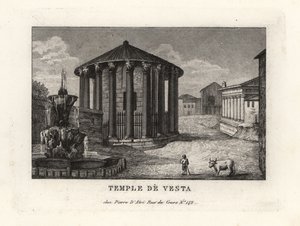 Vue du Temple de Vesta, Rome