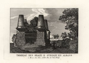 Vue des ruines du Mausolée des Horaces et des Curiaces sur la Voie Appienne, Rome - Unbekannt