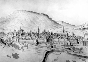 Vue de la ville de Chambéry en Savoie