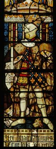 Vitrail représentant le roi Henri IV