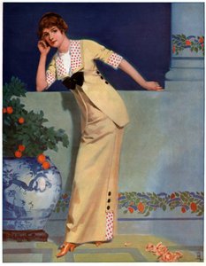 Femme en 2700. (Illustration, vers 1910) - Unbekannter Künstler