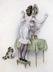 Femme en lingerie, c.1900 - Unbekannter Künstler
