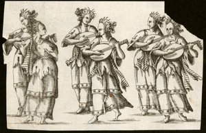 Femmes jouant du luth