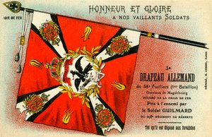 Première Guerre mondiale : Drapeau allemand capturé par les Français