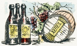 X - Xérès - Alphabet des divertissements pour enfants vers 1890 (lithographie) - Unbekannt
