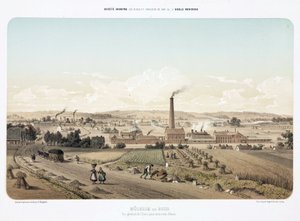 Usines de zinc à Mulheim an der Ruhr, Allemagne