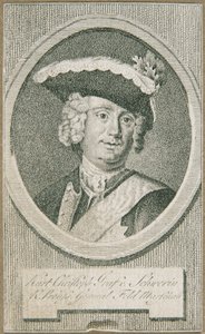 Le maréchal général prussien Kurt Christoph Comte de Schwerin - Unbekannter Stecher