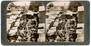 Un bazar ouvert à Damas, Syrie, années 1900 - Underwood and Underwood