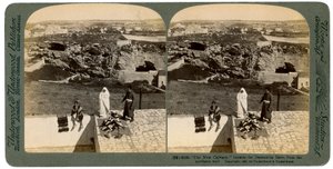 Jérusalem vue de la porte de Damas, Palestine, 1901 - Underwood and Underwood