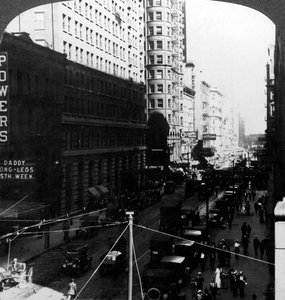 Gratte-ciel, rue Randolph, Chicago, Illinois, États-Unis, début du 20e siècle