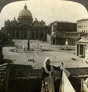 Place Saint-Pierre et Basilique et le Vatican, Rome, Italie