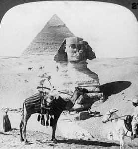 Le Grand Sphinx de Gizeh, Égypte, 1905