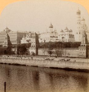 Le Kremlin, Moscou, Russie - Là reposent nos anciens tsars, 1898 - Underwood and Underwood
