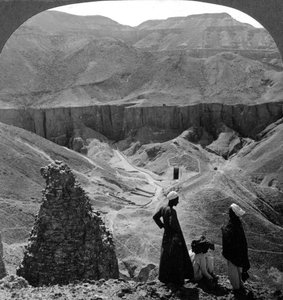 Vallée des rois, tombes à Thèbes, Égypte, 1905 - Underwood and Underwood