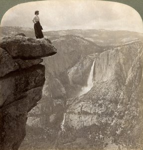 Vue depuis Glacier Point, vallée de Yosemite, Californie, USA, 1902