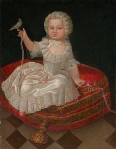 Fille sur un Hassock