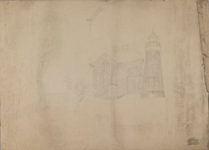 Phare et maison - Unidentified