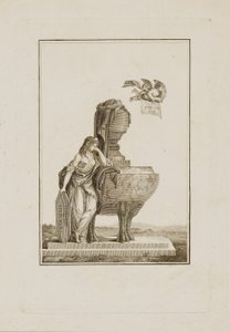 Figure mythologique se lamentant sur le tombeau de Louis XVI - Unidentified
