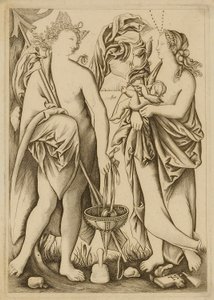 Deux personnages avec un bébé - Unidentified
