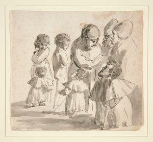 Caricature avec des nains - Unknown