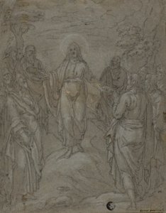 Christ et les apôtres (recto); Esquisse d
