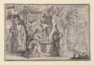 Le Christ et la Samaritaine (Jean 4), une des quatre scènes de la Vie du Christ