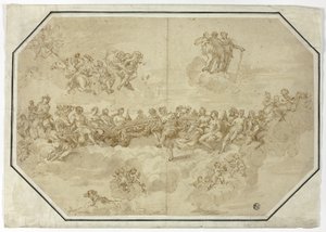 Fête des dieux : Conception du plafond - Unknown