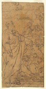 Sainte Famille et Saint (Nativité de la Vierge), à Rome, S. Giovanni in Fonte - Unknown