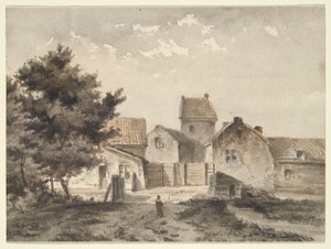 Paysage avec bâtiments