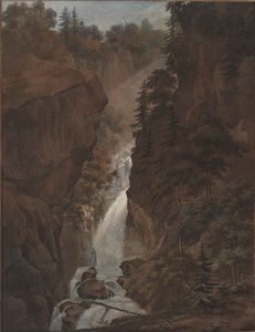 Paysage avec cascade