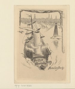 Vœux de Nouvel An pour 1911 de la famille Stacke - Unknown