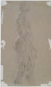 Homme nu (recto); Figure masculine de profil (verso) - Unknown