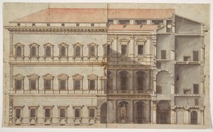 Rendu du Palazzo Farnese, Rome