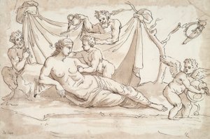 Vénus et Amours et deux satyres - Unknown