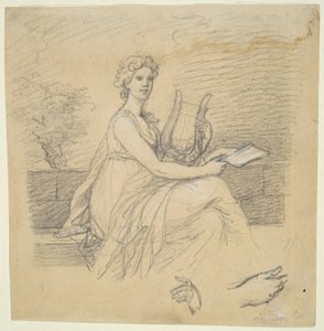 Femme avec lyre