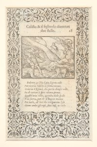 a) Calisto battue par Junon et transformée en ours; au verso: b) Calisto et son fils deviennent deux étoiles