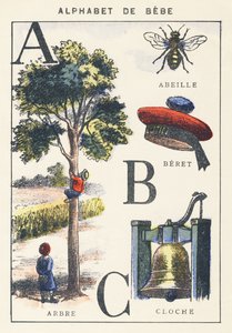 A B C: arbre, abeille, béret, cloche - Unknown artist