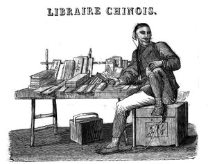 Un libraire chinois au 19e siècle