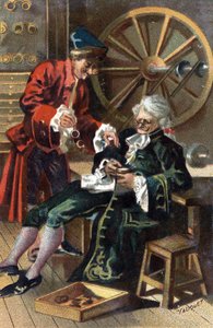 Un lunetier en 1745. - Unknown artist