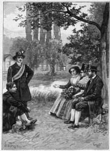 Un dimanche chez les Wendes - gravure 1897