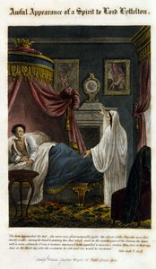 Un fantôme apparaît devant Lord Littelton pour annoncer sa mort. 1825. Bibl. Morando, Milan. - Unknown artist