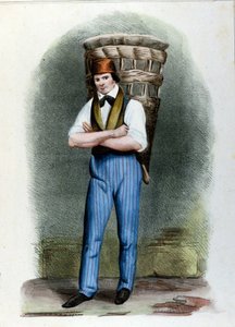 Un vendeur ambulant de pain. Gravure milanaise vers 1820