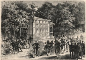 Une course de vélocipèdes au Pré Catelan.