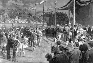 À propos des Jeux Olympiques : le marathonien - dans « Le Journal illustré », 26/04/1896