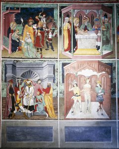 Adoration des Mages, circoncision, moquerie, flagellation, Vie du Christ (15ème siècle) - Unknown artist